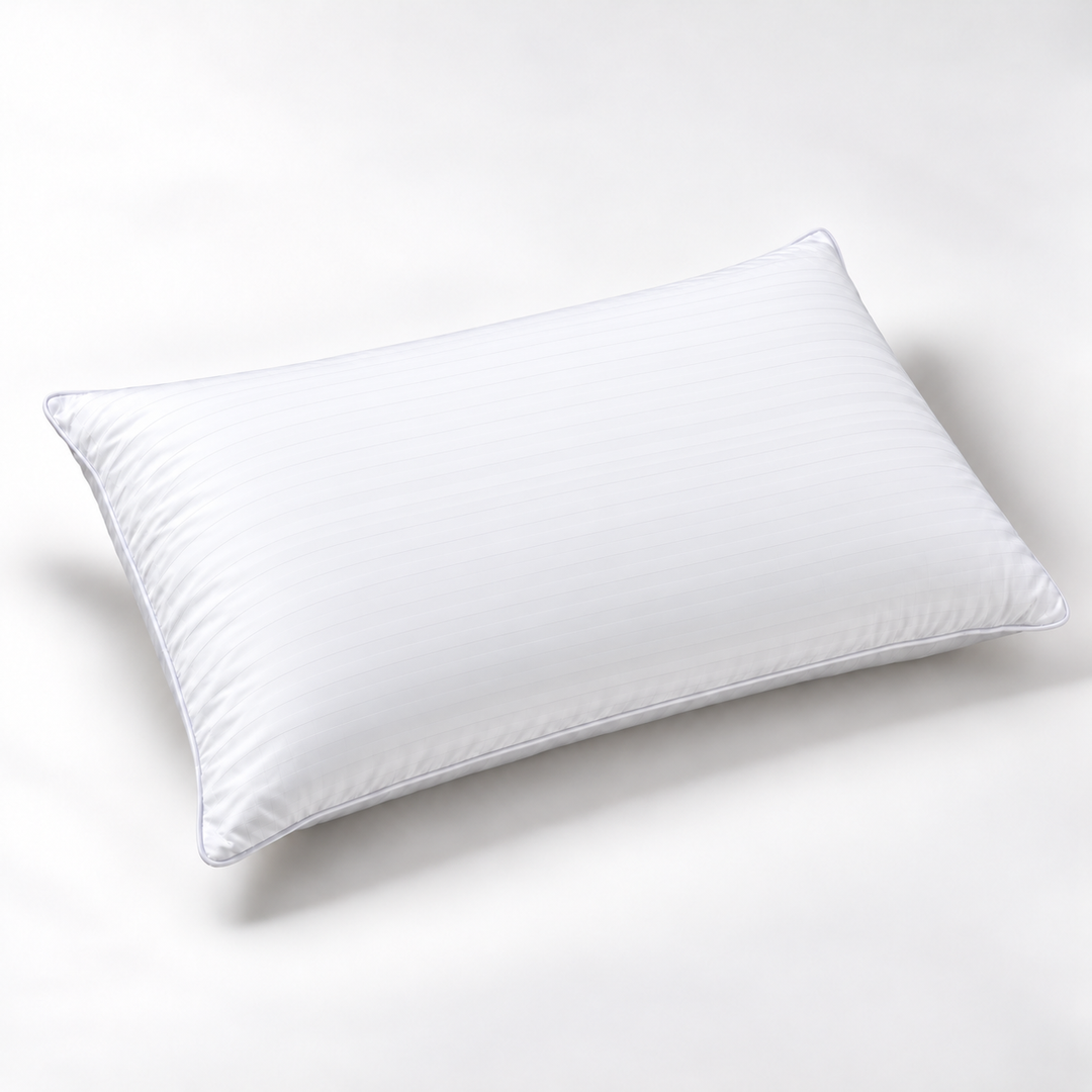 Leen Striped Pillow · White · 50 × 75 cm · Single